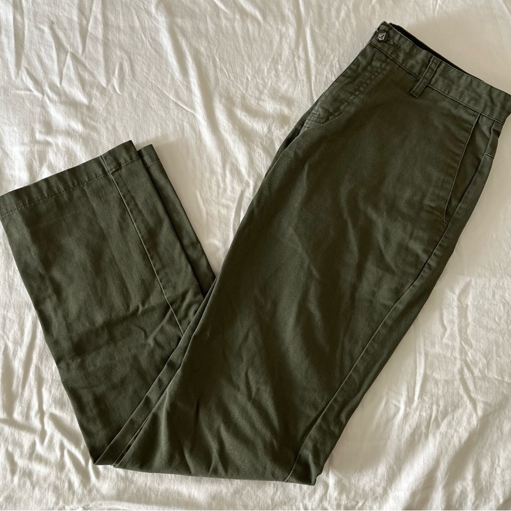 Stylish Men's Olive Green Pants - Size 30 Waist